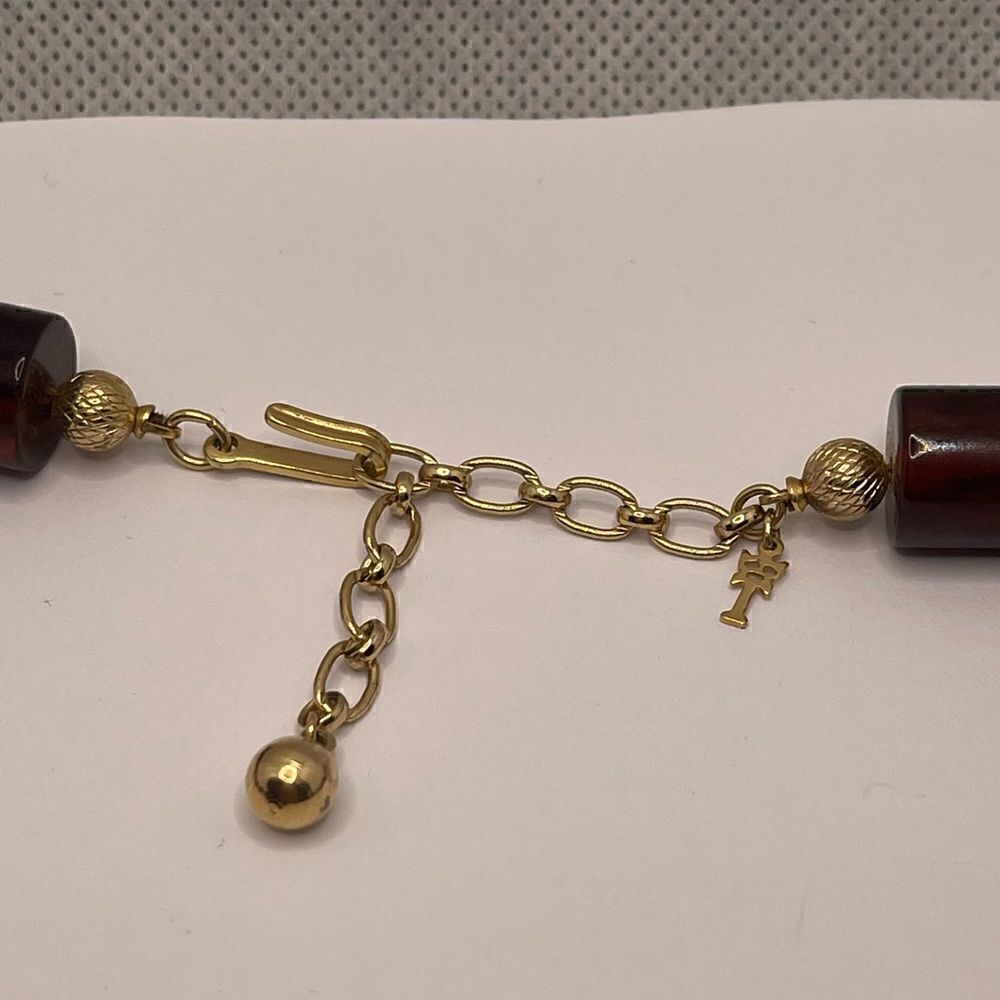 Rare vintage crown  TRIFARI Bakelite choker necklace - Picture 14 of 14
